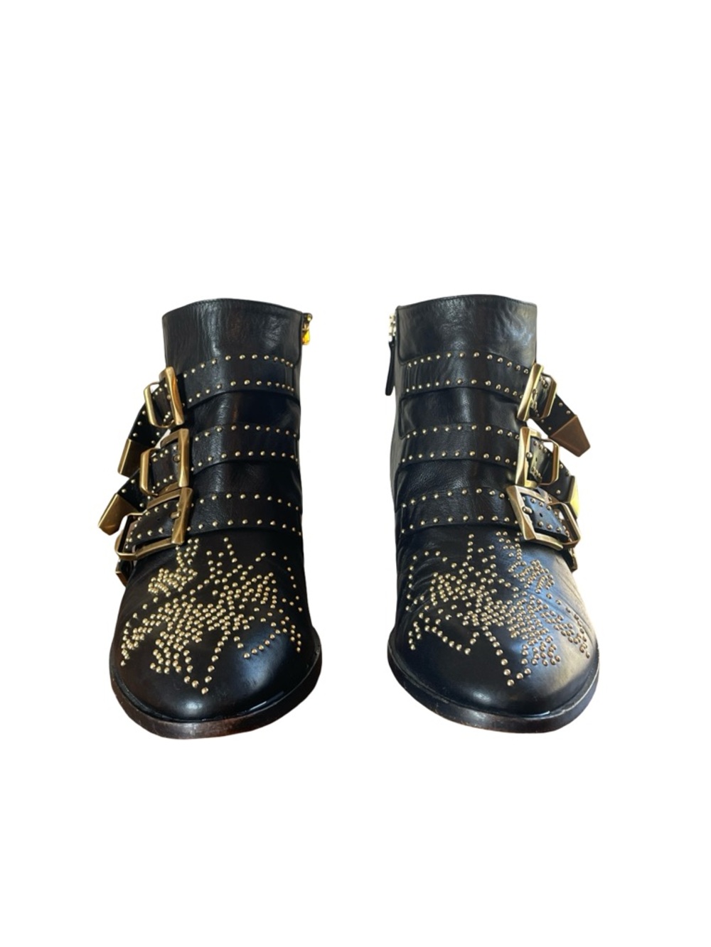 Chloe Susanna Studded Leather Ankle Boots - Picture 4 of 11